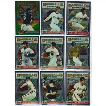 9 Different 1993 Topps Finest Cards w/ Joe Carter + More