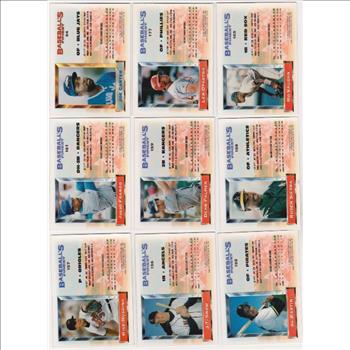 9 Different 1993 Topps Finest Cards w/ Joe Carter + More