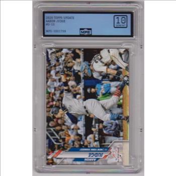 Graded MPE Gem Mint 10 - Aaron Judge 2020 Topps Update #U-15 Card