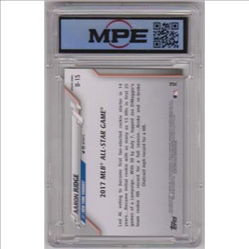 Graded MPE Gem Mint 10 - Aaron Judge 2020 Topps Update #U-15 Card