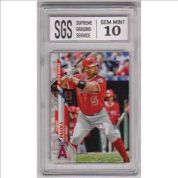 Graded Gem Mint 10 - Albert Pujols 2020 Topps Update #U-142 Card