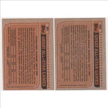 1983 Topps Rickey Henderson #391 + Reggie Jackson #390 Card Pair