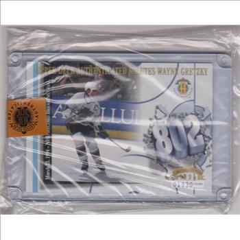 WAYNE GRETZKY - 1994 Upper Deck 802 Goal 3.5x5 Inch C-Card - #'ed/10,000