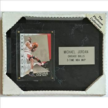 Sealed - Michael Jordan 1993-94 Upper Deck Team MVP Hologram On Plaque - 3-Time NBA MVP