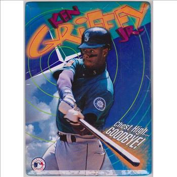 1990's Ken Griffey, Jr. Chest High Goodbye! 8x11 Metal Stand Up Card/Sign - Sealed