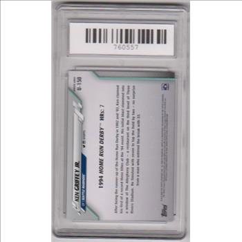 Graded Mint 9 - Ken Griffey, Jr. 2020 Topps Update #U-150 Card