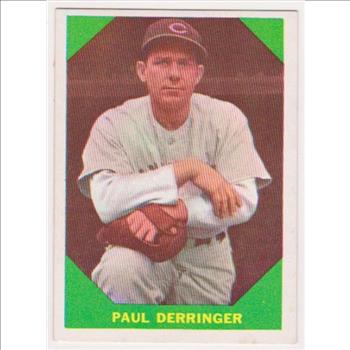 1960 Fleer Paul Derringer #43 Card