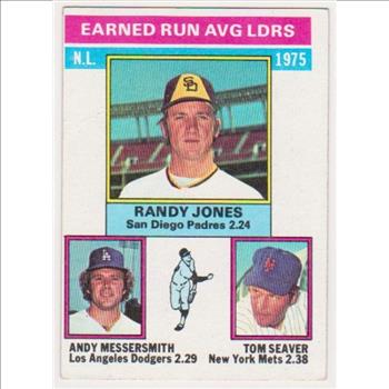 1976 Topps Tom Seaver/Randy Jones/Andy Messersmith #201 Baseball Card