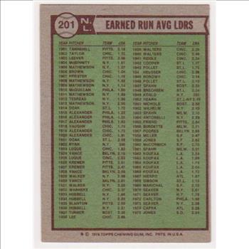 1976 Topps Tom Seaver/Randy Jones/Andy Messersmith #201 Baseball Card