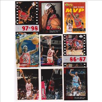 1990's Michael Jordan Card Collection - 9 Different