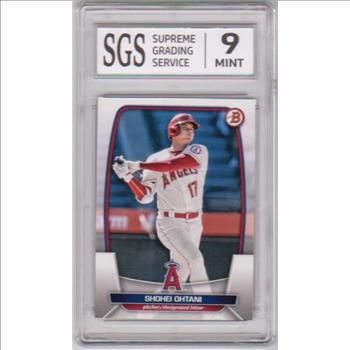 Graded Mint 9 - Shohei Ohtani 2023 Bowman #51 Card | Property Room
