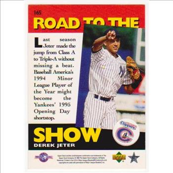 Derek Jeter 1995 Upper Deck Minor League #165 Rookie Card