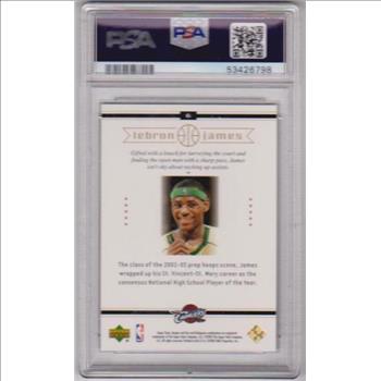 Rookie Graded PSA Mint 9 - Lebron James 2003 Upper Deck Box Set #6 Card