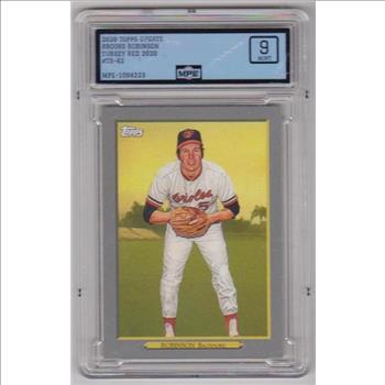 Graded MPE Mint 9 - Brooks Robinson 2020 Topps Turkey Red #TR-42 Insert Card