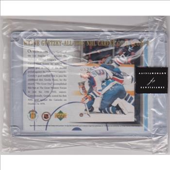 WAYNE GRETZKY - 1994 Upper Deck 802 Goal 3.5x5 Inch C-Card - #'ed/10,000