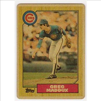 1987 Topps Traded Greg Maddux #70T Porcelain Rookie Card