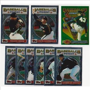 9 Different 1993 Topps Finest Cards w/ Dennis Eckersley + More
