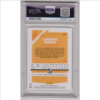 Graded PSA Mint 9 - Lebron James 2019-20 Donruss #94 Card