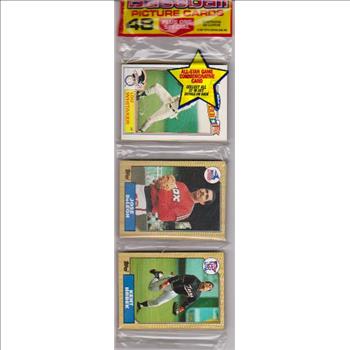 1987 Topps Baseball 49 Card Rack Pack w/ Lou Whitaker On Front
