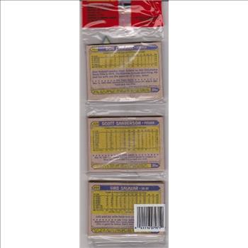 1987 Topps Baseball 49 Card Rack Pack w/ Lou Whitaker On Front