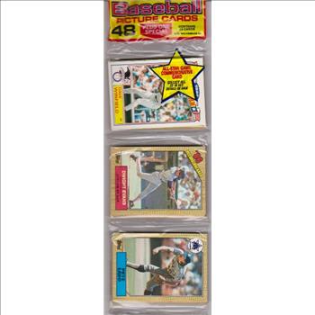 1987 Topps Baseball 49 Card Rack Pack w/ Dave Winfield On Front