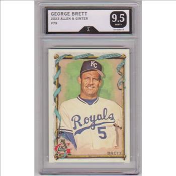 Graded Sigma Mint+ 9.5 - George Brett 2023 Topps Allen & Ginter #79 Card