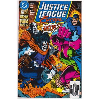 1992 DC Comics JUSTICE LEAGUE EUROPE #34 Issue