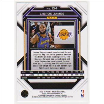 Lebron James 2022-23 Panini Prizm #134 Card