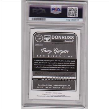 Graded PSA Gem Mint 10 - Tony Gwynn 2017 Donruss #190 Card