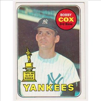 Rookie - 1969 Topps Bobby Cox #237 Card - HOF'er