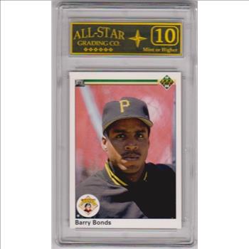 Graded 10 - Barry Bonds 1990 Upper Deck #227 Card