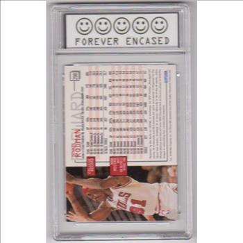 Labeled Mint 9 - Dennis Rodman 1995-96 Hoops #298 Card