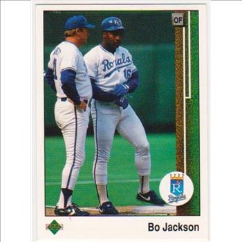 Error - 1989 Upper Deck Bo Jackson Double Back Error