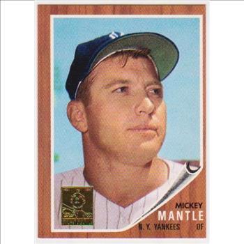 Mickey Mantle 1962 Topps #200 Commemorative Card - 1996 Topps #12 of 19 Insert Card