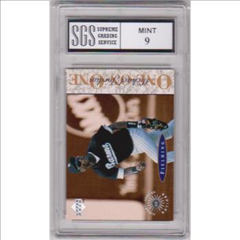 1995 upper deck michael jordan baseball card one on one