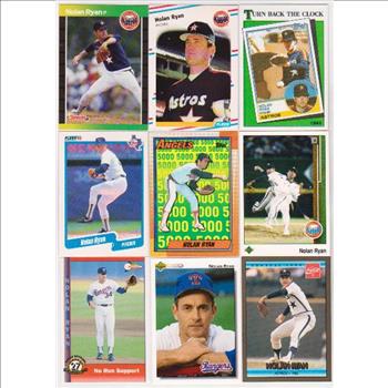Nolan Ryan Card Collection (1988-1993) - 9 Different