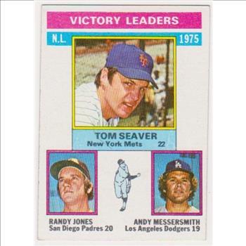 1976 Topps Tom Seaver/Randy Jones/Andy Messersmith #199 Baseball Card