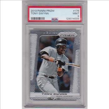 Graded PSA Mint 9 - Tony Gwynn 2013 Panini Prizm #176 Card