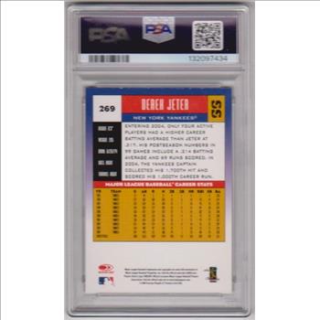 Graded PSA Mint 9 - Derek Jeter 2005 Donruss #269 Card