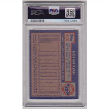 Graded PSA NM 7 - Nolan Ryan 1984 Topps #470 Card