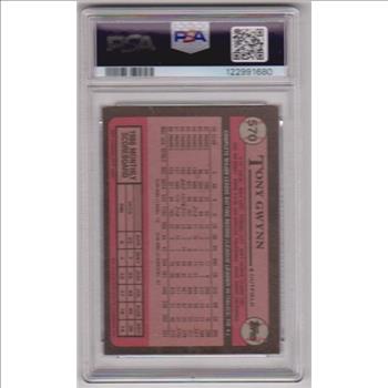 Graded PSA Mint 9 - Tony Gwynn 1989 Topps #570 Card