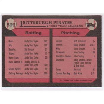 Wrong Back Error - BARRY BONDS 1989 Topps - Tough To Find