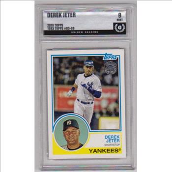 Graded GG Mint 9 - Derek Jeter 2018 Topps 35th Anniversary #83-68 Insert Card