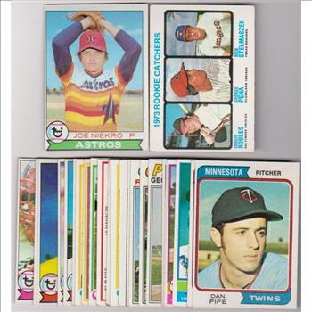 25 Different 1970's Topps Baseball Cards (1973-1979) w/ Joe Niekro + More