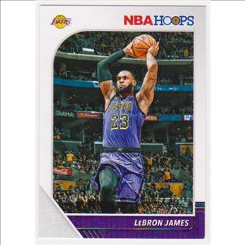 Lebron James 2019-20 Hoops #87 Card