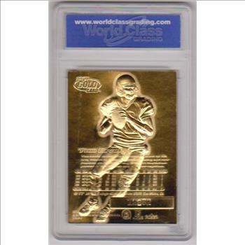 Rookie Graded Gem Mint 10 - Tom Brady 2000 Fleer Ultra Holographic 23 Kt Gold Card