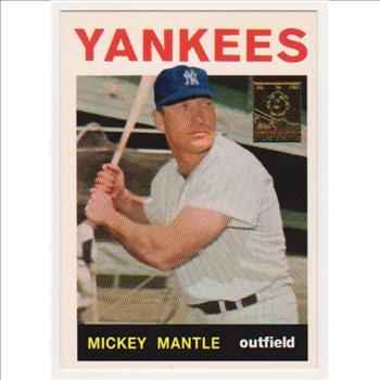 Mickey Mantle 1964 Topps #50 Commemorative Card - 1996 Topps #14 of 19 Insert Card