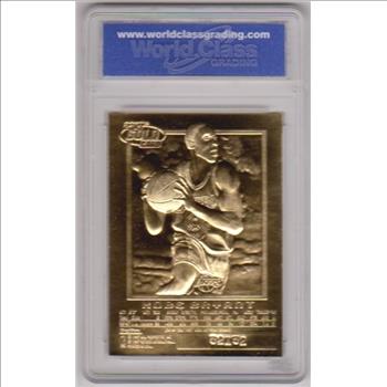 Rookie Graded Gem Mint 10 - Kobe Bryant 1996-97 Skybox EX-2000 w/ Purple Signature 23 Kt Gold Card