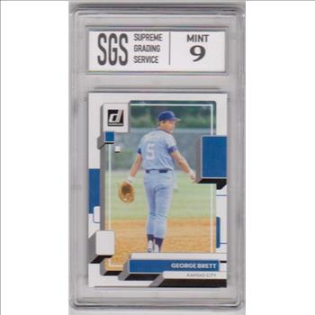 Graded Mint 9 - George Brett 2022 Donruss #102 Card