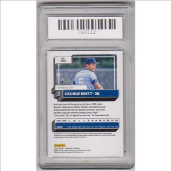 Graded Mint 9 - George Brett 2022 Donruss #102 Card